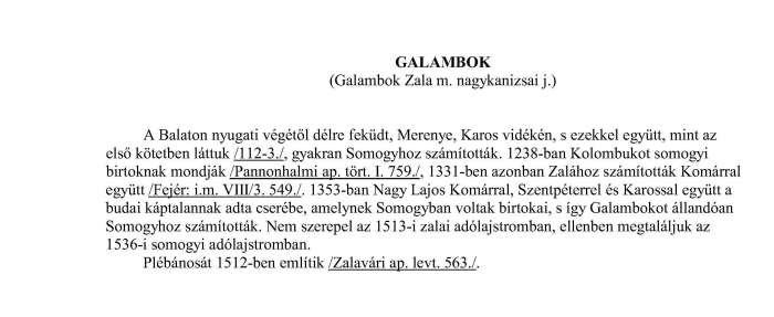 Galambok - Zala megye története a középkorban III. köt. - A községek története.jpg Galambok - Zala megye története a középkorban III. köt. - A községek története.jpg